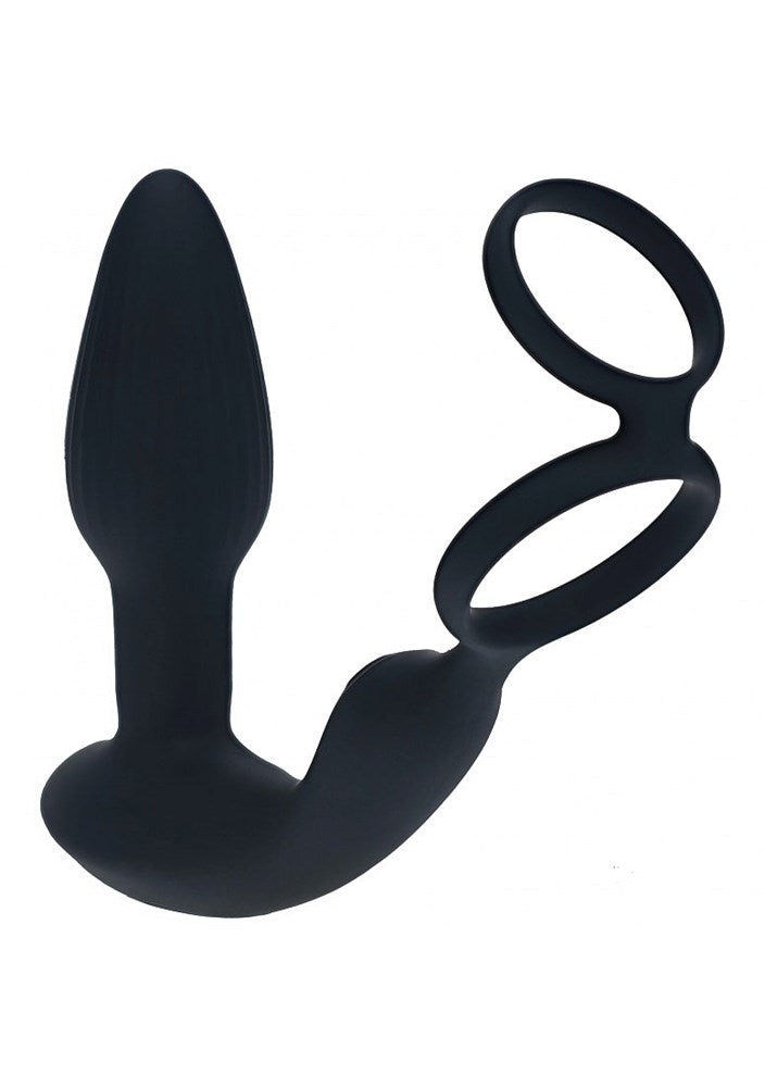 LEVELZ Dual Vibrating Prostate Stimulator with Cock Ring - Prostate Toys