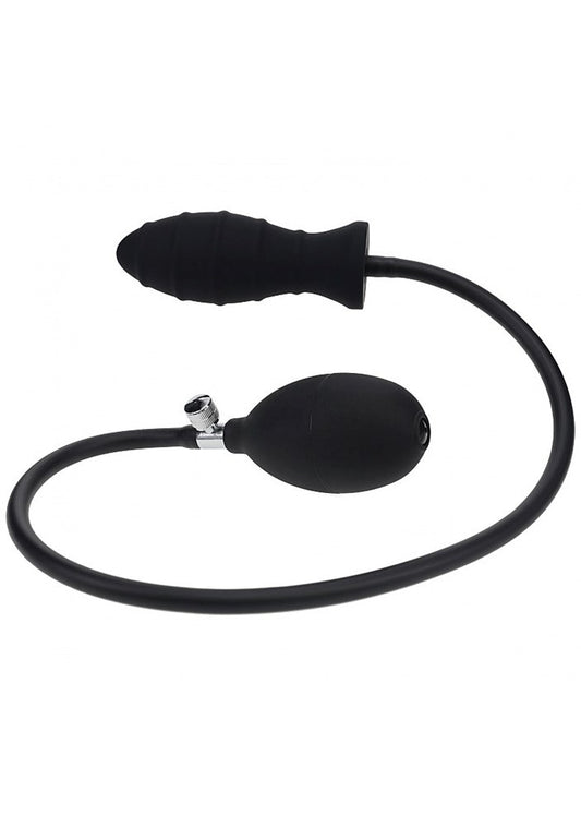 LEVELZ Ribbed Inflatable Anal Plug Inflatable Butt Plug - Butt Plugs