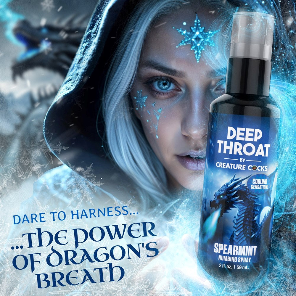 XR Brands Creature Cocks Deep Throat Spray Spearmint 59 ml - Delay and Excite Sprays