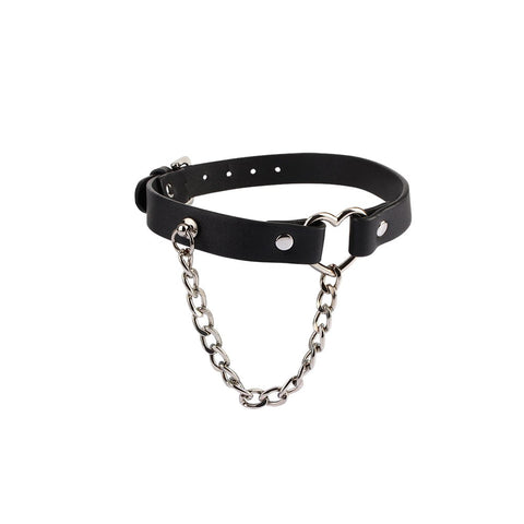 Heart Collar with a Chain by Chisa - Collars and Leads