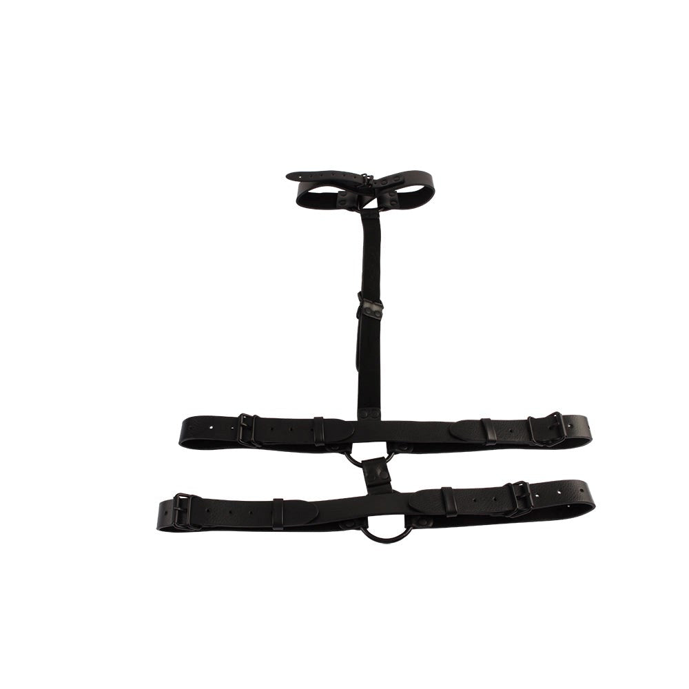 Chisa Adjustable Bondage Collar Body Restraint - Collars and Leads