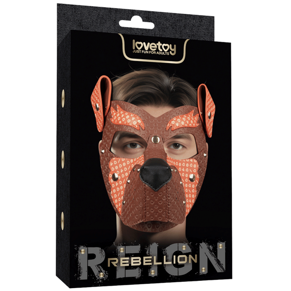 Lovetoy Fox Pup PU Leather Fetish Play Mask - Masks And Blindfolds