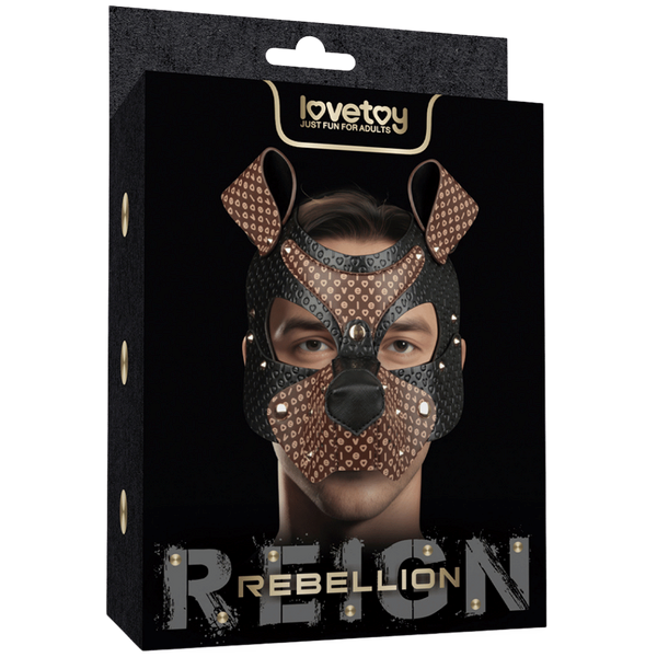 Lovetoy Classic Pup Mask With Removable Muzzle - Masks And Blindfolds