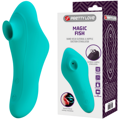 Rechargeable Magic Fish Seafoam Clit Vibrator by Baile - Clit Ticklers and Pulsators