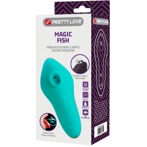 Rechargeable Magic Fish Seafoam Clit Vibrator by Baile - Clit Ticklers and Pulsators