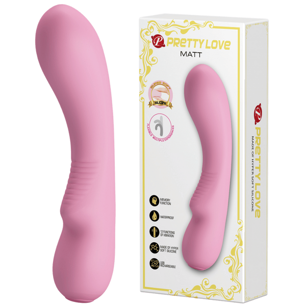Pretty Love Matt 12 Functions Rechargeable G Spot Vibrator - G-Spot Vibrators