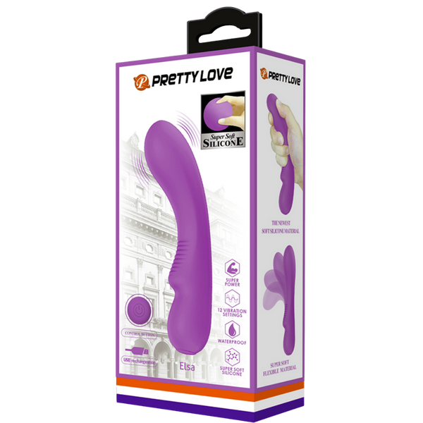 Pretty Love Elsa Rechargeable Silicone Massager - G-Spot Vibrators