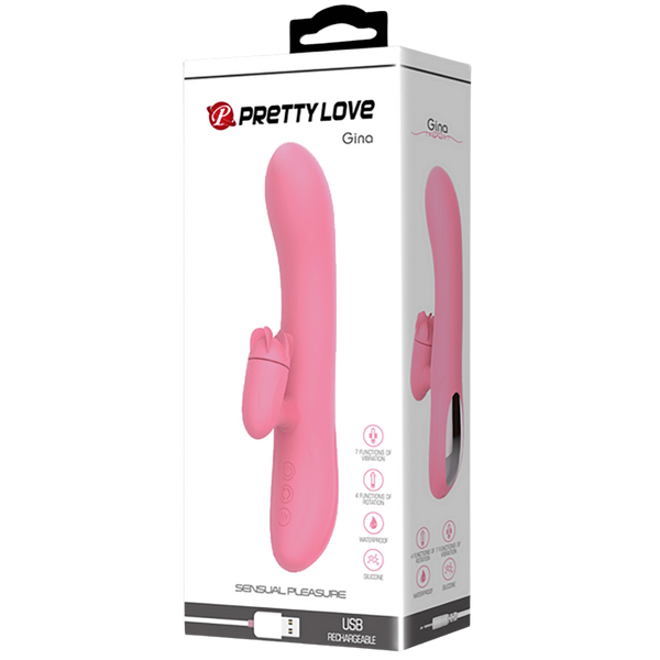 Pretty Love Gina 7 Functions Rotating Rabbit Massager - Rabbit Vibrators