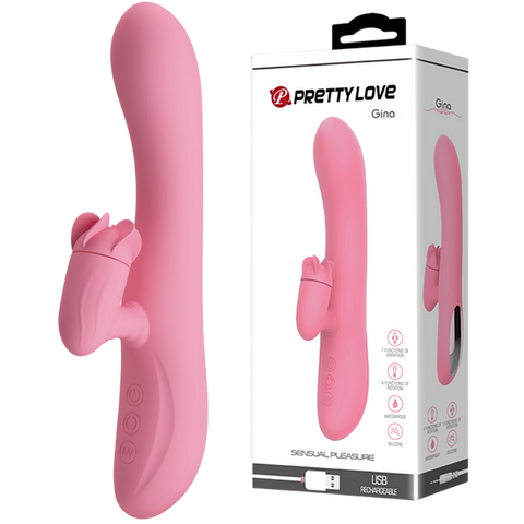 Rechargeable Gina Rabbit Vibrator by Baile - Rabbit Vibrators