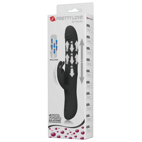 Rechargeable Rolling Byron Rabbit Vibrator by Baile - Rabbit Vibrators