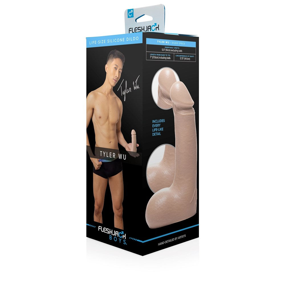 Fleshjack Boys Tyler Wu Realistic Silicone Dildo - Masturbators and Strokers
