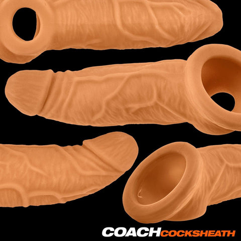 Coach Skinz Peachy Mens Cock Sheath Penis Extender - Penis Sleeves and Extenders