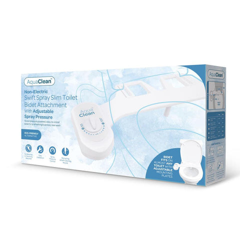 AquaClean Swift Spray Toilet Bidet Attachment Non-Electric - Enemas and Douches