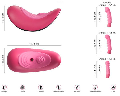 Vibepad Ride-On Hand Free Clitoral Stimulator by Orion - Clit Ticklers and Pulsators