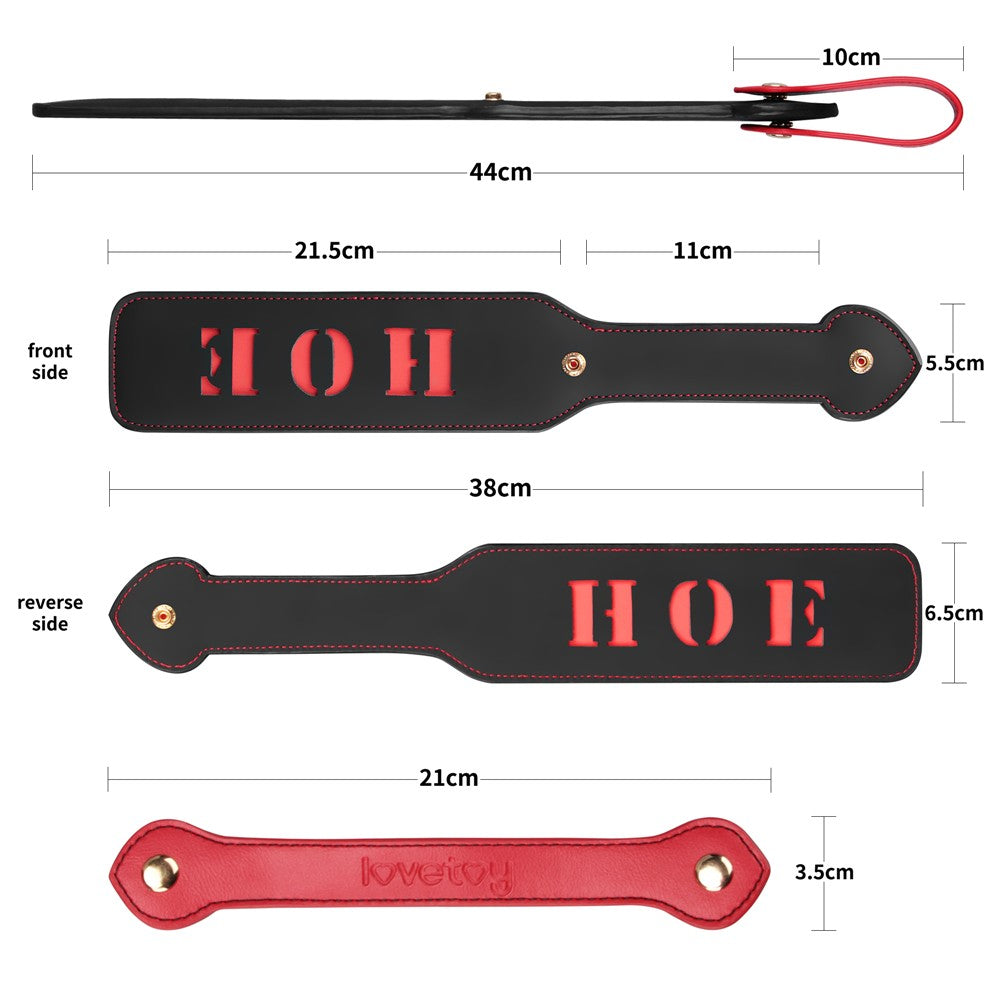 Lovetoy 15 Inches Rebellion Reign Fetish Paddle HOE - Paddles And Slappers