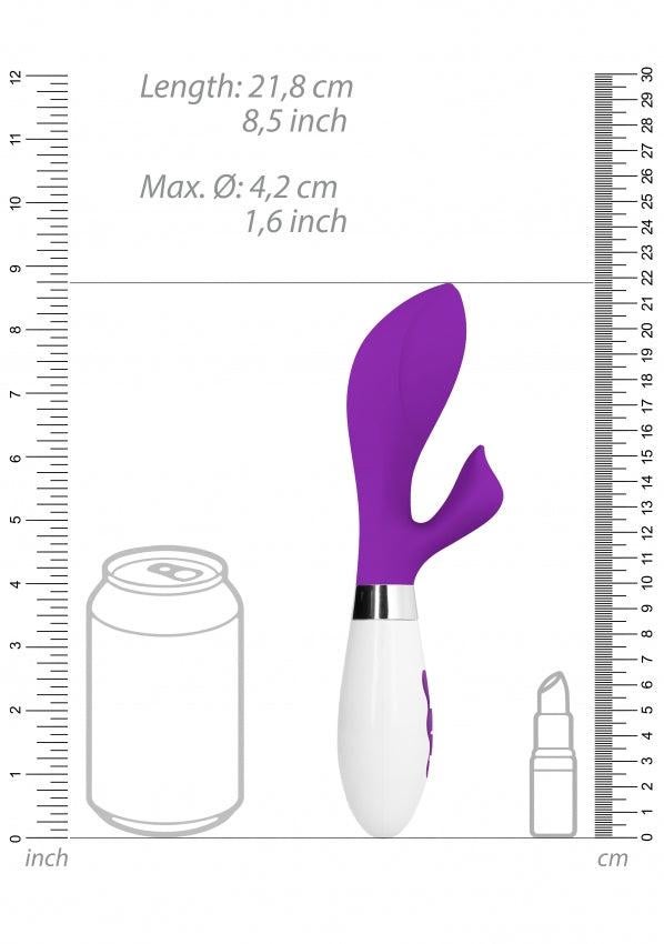 Shots Luna Achelois Rechargeable Silicone Rabbit Vibrator - Rabbit Vibrators