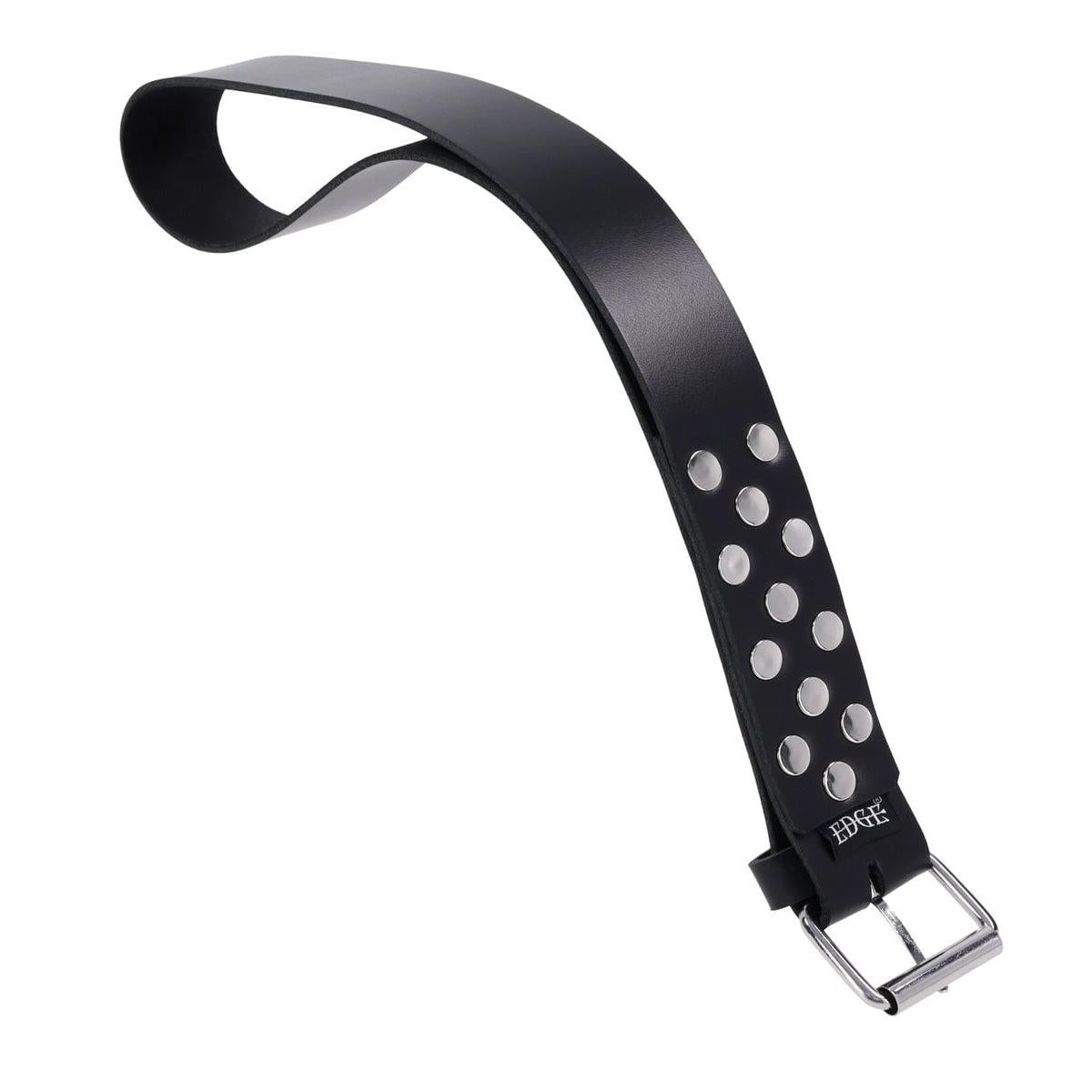 EDGE Leather Belt Spanker - Black Spanking Whip - Whips And Crops