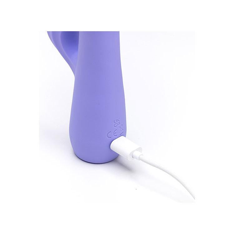Adam & Eve GROOVY GLOW-UPS Wavie Rabbit Vibrator - Rabbit Vibrators