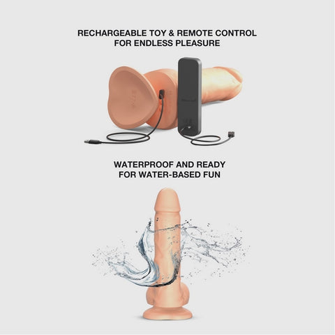 Rotating and Vibrating Realistic Dildo by Strap-on-me - Vibrating Dildos
