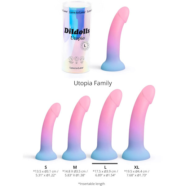 LOVE TO LOVE DILDOLLS Utopia Silicone Dildo - Realistic Dildos