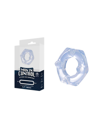 Oxballs Man In Control Silicone Cock Ornament Cock Ring - Cock Rings