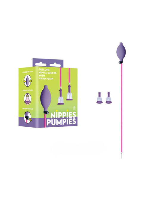 Nippies Pumpies Silicone Nipple Sucker Purple - Breast and Nipple Toys