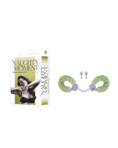 Naughty Moment Handcuff With Furry Sleeve - Cuffs And Restraints