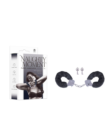 Naughty Moment Handcuff With Furry Sleeve - Cuffs And Restraints