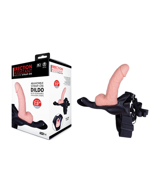 Silicone Hollow Adjustable Strap On Dildo by NANMA - Strap On Sextoys