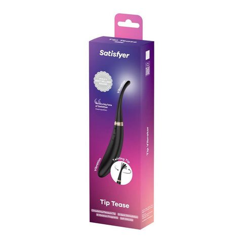 Tip Tease USB Rechargeable Vibrator with Twirling Tip - G-Spot Vibrators