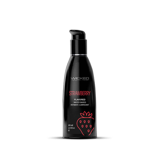 Wicked Cherry Flavoured Water Based Lubricant Bottle - Water Based Lubes