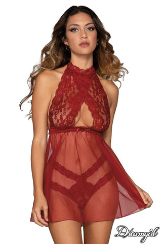 Sexy Womens Babydoll & Panty by Dream Girl Lingerie - BabyDolls And Chemises