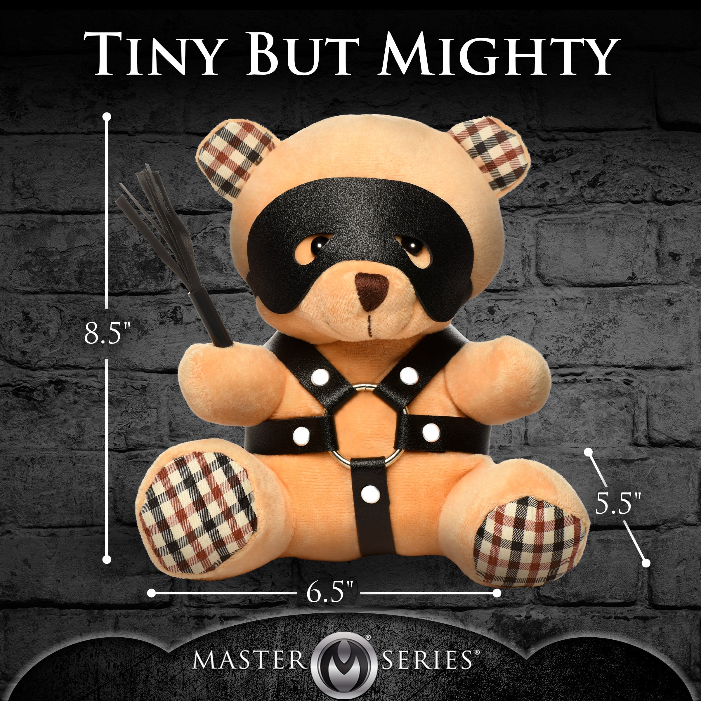 XR Brands BDSM Play Kinky Teddy Bear Plushy - Party Gifts and Novelties