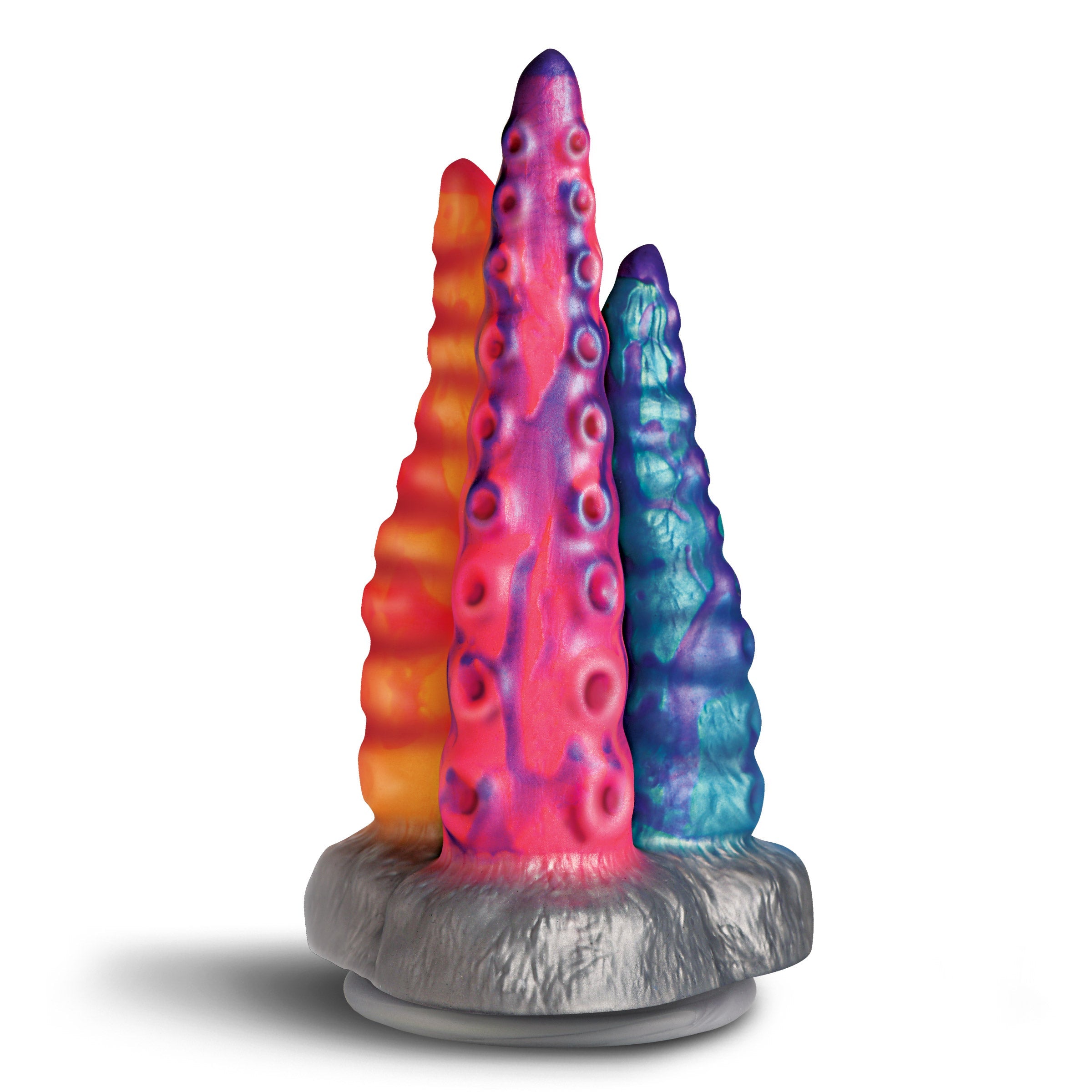 XR Brands Creature Cocks Tenta-Trio Fantasy Silicone Dildo - Realistic Dildos