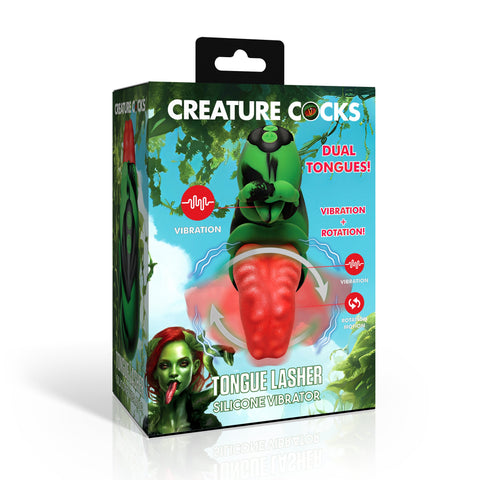 Creature Cocks Tongue Lasher Clit Vibrator by XR Brands - Clit Ticklers and Pulsators