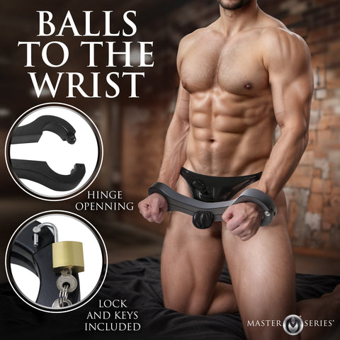 Master Series Punished Balls To Wrist Humbler by XR Brands - Cuffs And Restraints