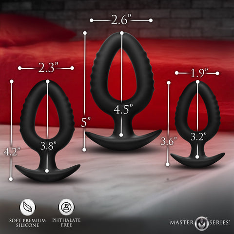 Master Series Pop Anal Plug Trainer Set by XR Brands - Butt Plugs