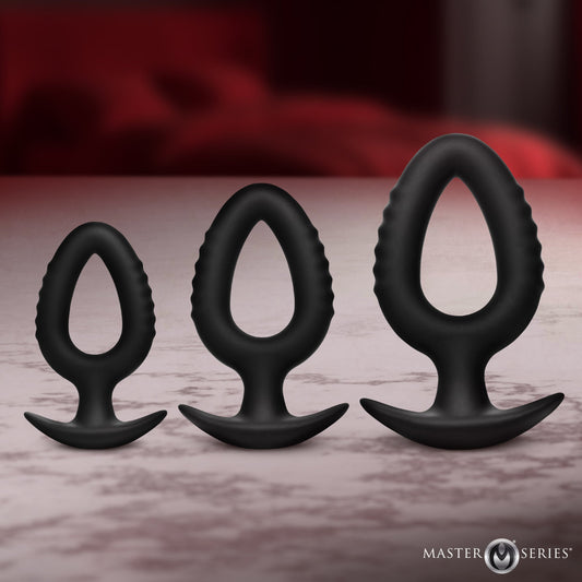 XR Brands Master Series Pop Anal Plug Trainer Set of 3 Sizes