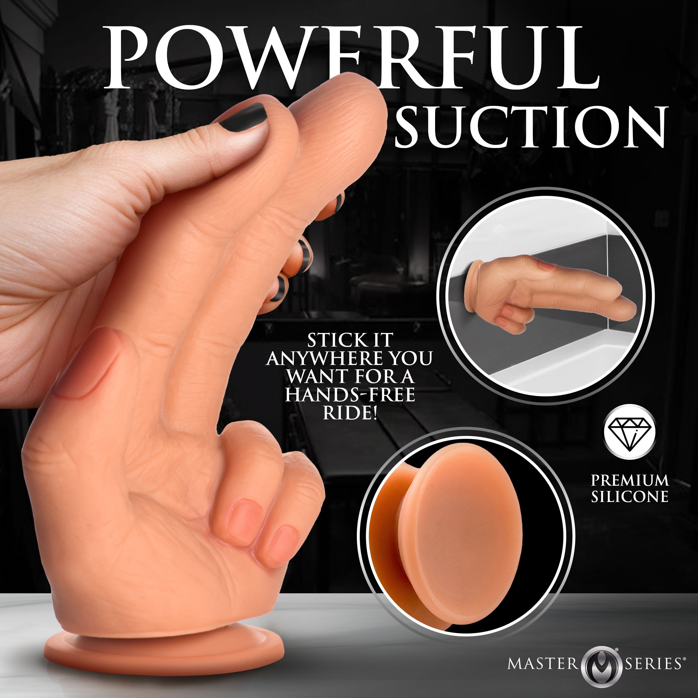 XR Brands Master Series The Shocker Realistic Finger Dildo - Realistic Dildos