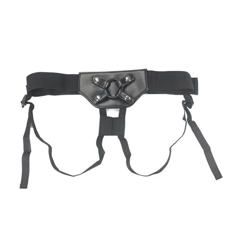 Addiction Strap On Harness With Silicone O Rings Black - Strap On Sextoys