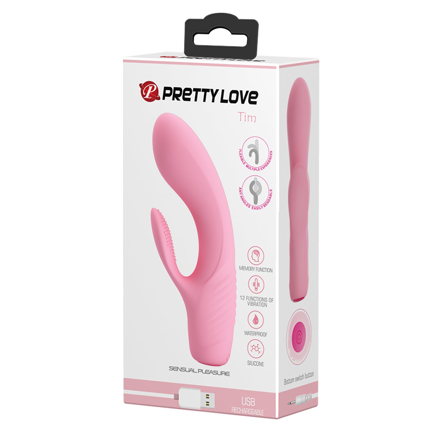 Baile Tim Rechargeable Rabbit Style G Spot Vibrator - Rabbit Vibrators