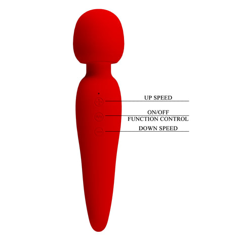 Pretty Love MEREDITH Silicone Body Wand Vibrator - Body Wands