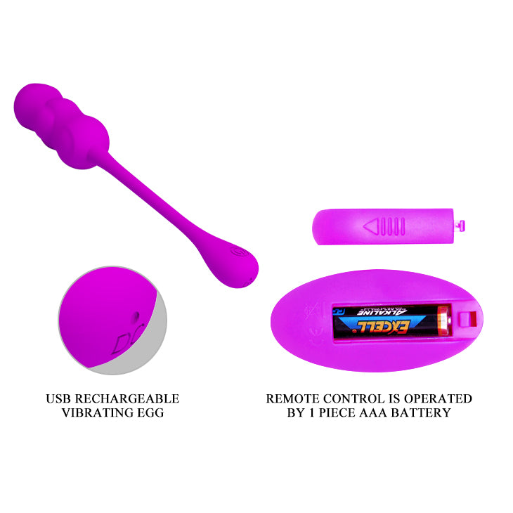 Baile Leshy Remote Control Multi Functions Egg Massager - Love Eggs and Kegel Exercisers