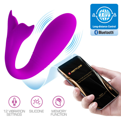 Jayleen Whale Remote Control Couples Vibrator by Baile - Sex Toys For Couples