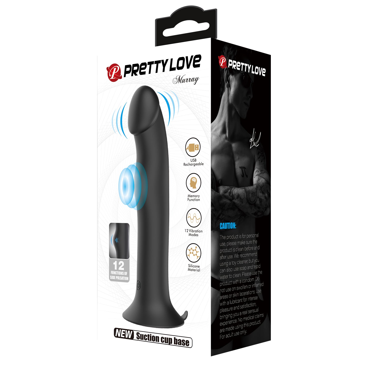 Baile Murray Vibrating and Pulsating Silicone Dildo - Vibrating Dildos