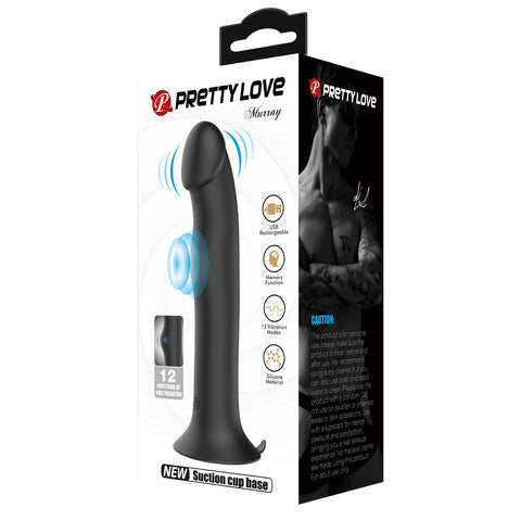 Murray Vibrating and Pulsating Silicone Dildo by Baile - Vibrating Dildos