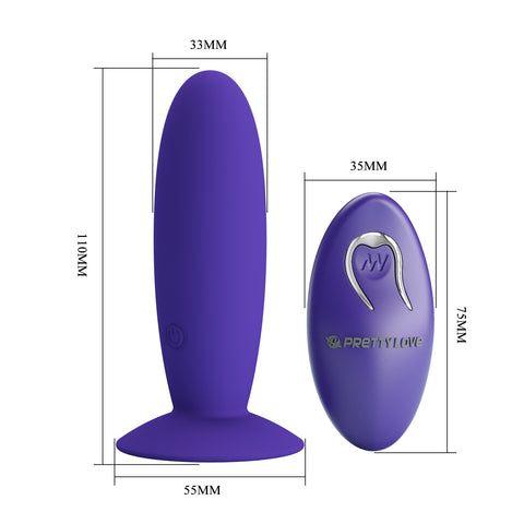 Pretty Love Remote Control Vibrating Butt Plug by Baile - Butt Plugs