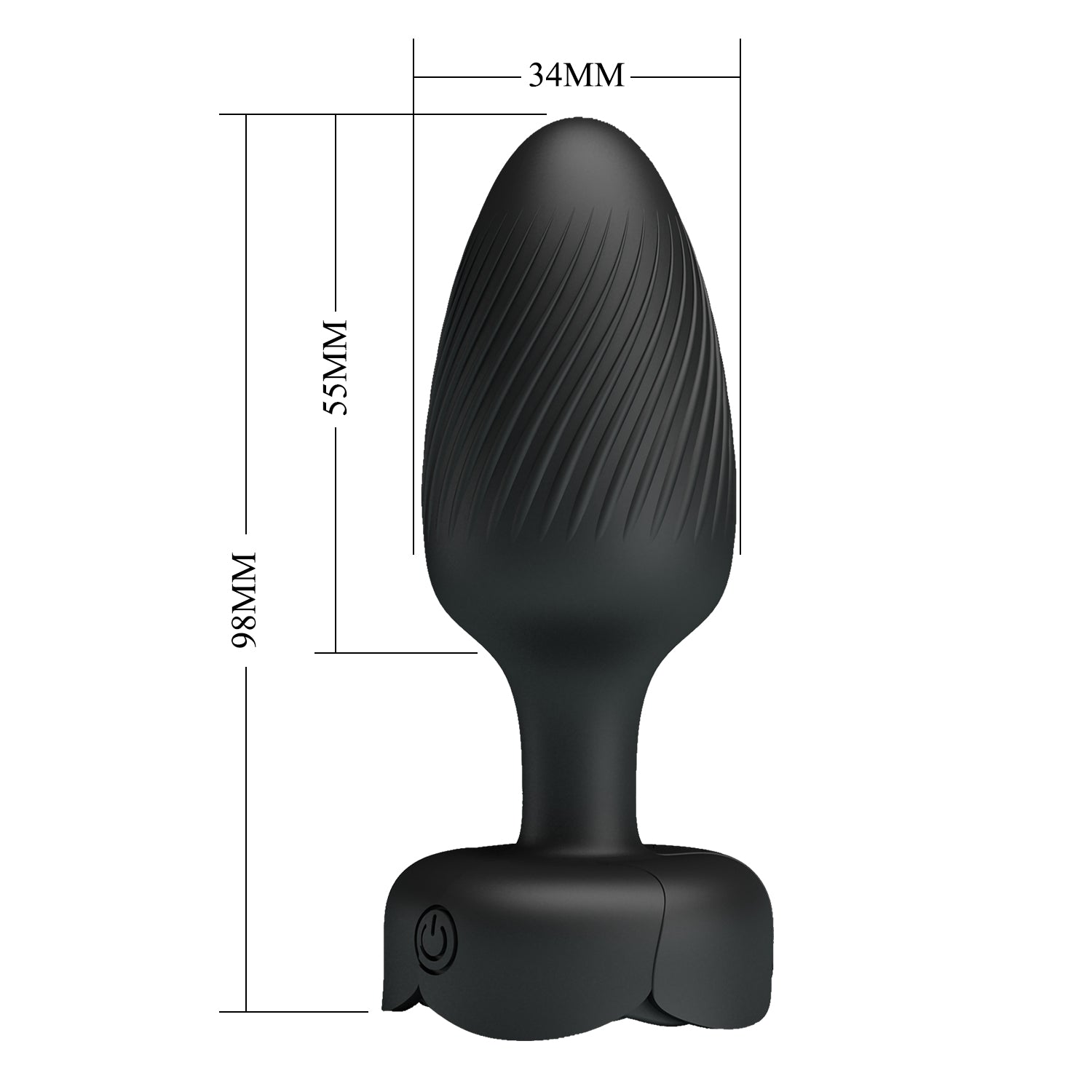 Osborn Light-Up Vibrating Anal Play Plug by Baile - Butt Plugs