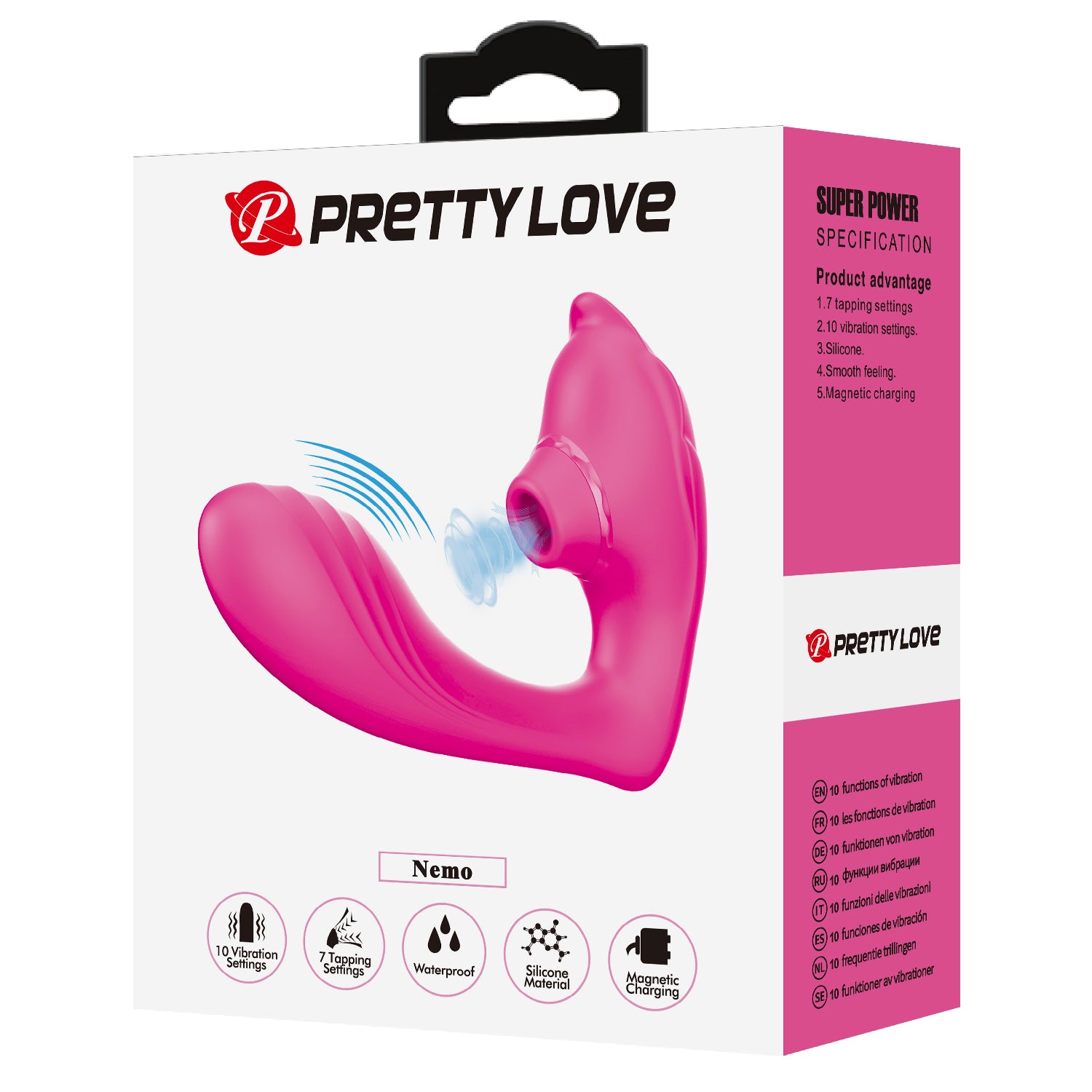 Baile Nemo Silicone Rechargeable Clitoral Stimulator - Clit Ticklers and Pulsators