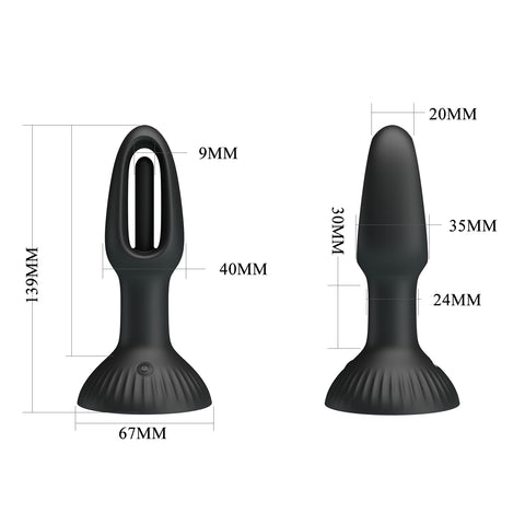 Hubert Vibrating and Wiggling Butt Plug by Baile - Butt Plugs